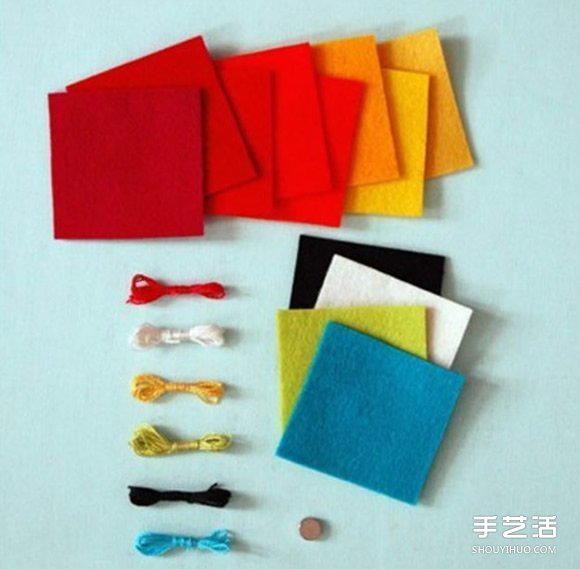 可爱又简单的布艺小动物玩具手工制作图解教程 -  www.shouyihuo.com