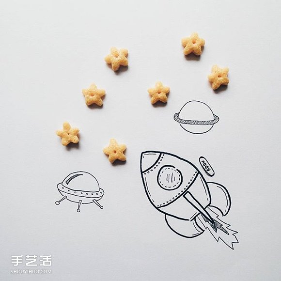 小时候最爱的零食创意DIY 令人惊喜的逗趣插画 -  www.shouyihuo.com