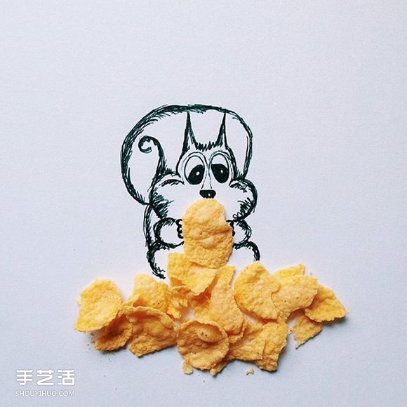 小时候最爱的零食创意DIY 令人惊喜的逗趣插画 -  www.shouyihuo.com