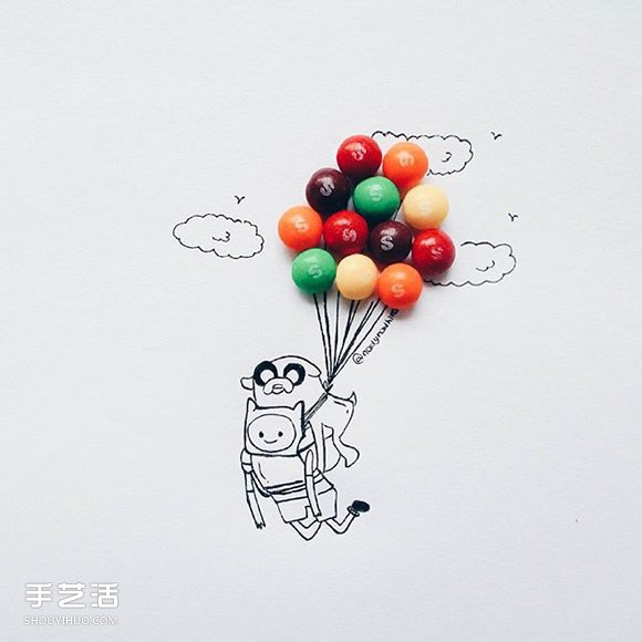 小时候最爱的零食创意DIY 令人惊喜的逗趣插画 -  www.shouyihuo.com