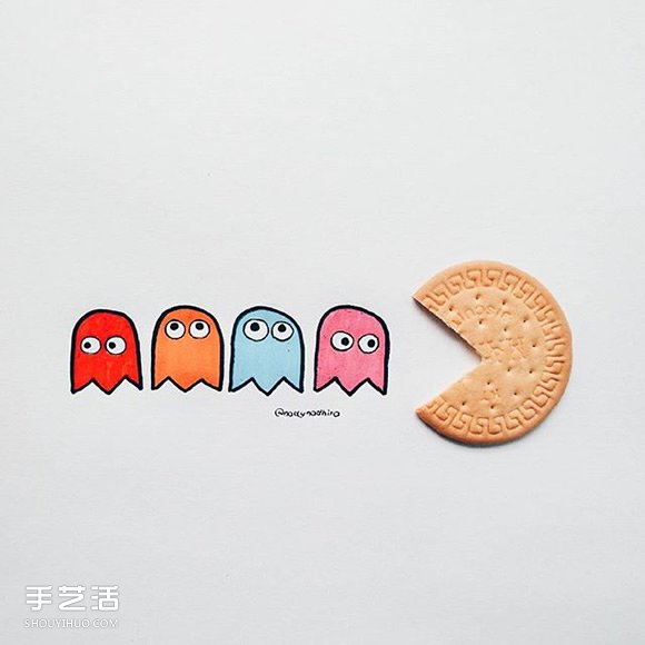 小时候最爱的零食创意DIY 令人惊喜的逗趣插画 -  www.shouyihuo.com