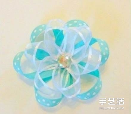 缎带花制作DIY教程 缎带花朵的做法图解 -  www.shouyihuo.com