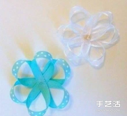 缎带花制作DIY教程 缎带花朵的做法图解 -  www.shouyihuo.com