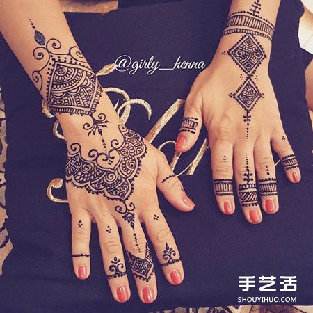Henna印度传统人体彩绘 不用纹身也能美美的 -  www.shouyihuo.com