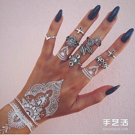Henna印度传统人体彩绘 不用纹身也能美美的 -  www.shouyihuo.com