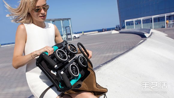 GB Pockit：可塞进手提包的便携折叠婴儿车 -  www.shouyihuo.com