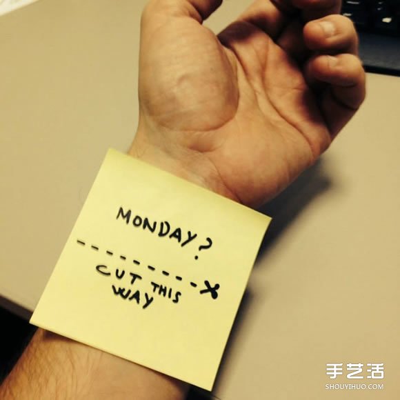 便签纸上的涂鸦创意DIY 为平淡的生活加点糖 -  www.shouyihuo.com