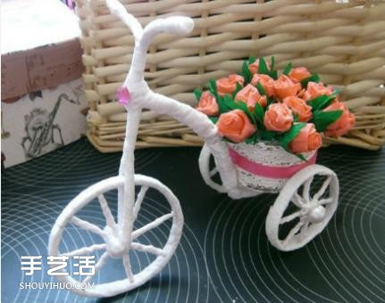 玩具花车的制作方法图解 三轮车玩具DIY过程 -  www.shouyihuo.com