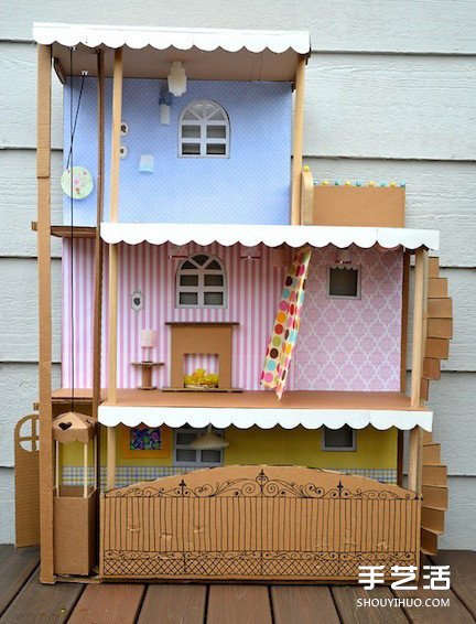 废纸箱变废为宝DIY手工制作好玩的儿童玩具 -  www.shouyihuo.com