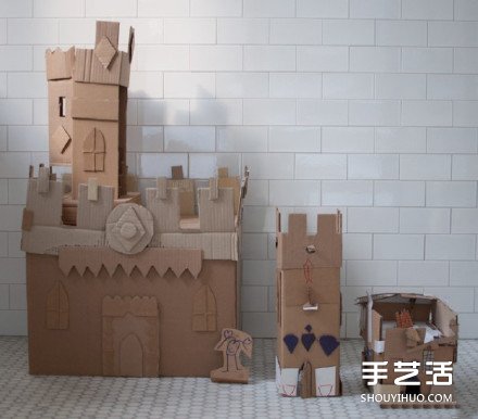 废纸箱变废为宝DIY手工制作好玩的儿童玩具 -  www.shouyihuo.com
