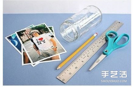 玻璃瓶废物利用DIY 简单创意制作另类相框 -  www.shouyihuo.com