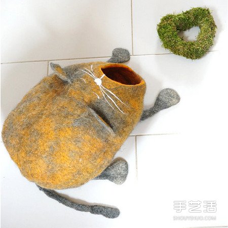 羊毛毡打造猫窝　连屋子都打呵欠了能不睡吗！ -  www.shouyihuo.com
