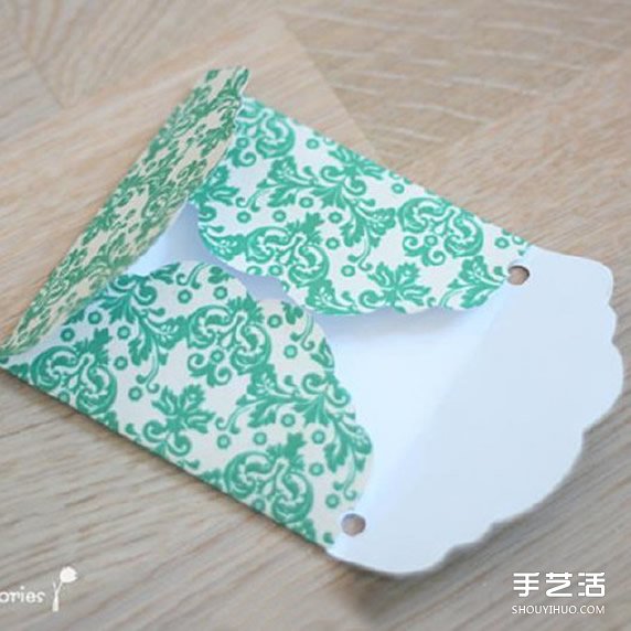 漂亮贺卡的制作方法 带丝带节日卡片手工制作 -  www.shouyihuo.com