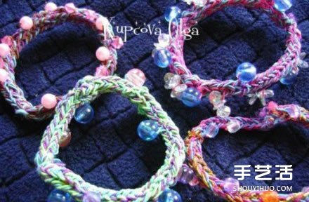 可爱手链的编法图解 适合小女生的手链DIY -  www.shouyihuo.com