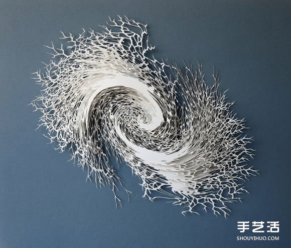 以细菌、结晶等为灵感创作的立体纸雕作品 -  www.shouyihuo.com