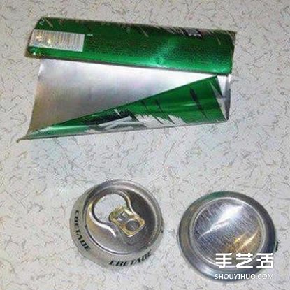 自制饼干模具的方法 易拉罐废物利用DIY烘焙模具 -  www.shouyihuo.com