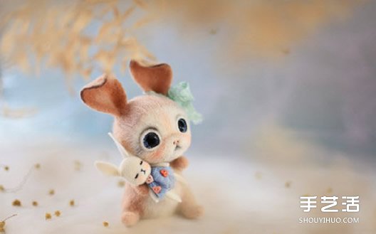 精致羊毛毡小动物作品图片 融化人心的萌样 -  www.shouyihuo.com