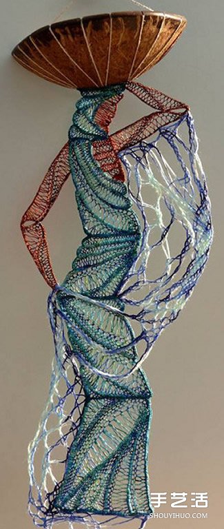 创意编织画作品图片 将人物刻画得惟妙惟肖 -  www.shouyihuo.com