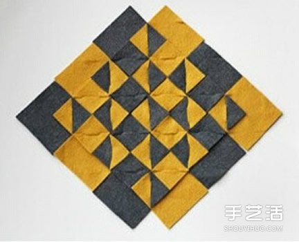 拼布杯垫DIY制作教程 带图案杯垫布艺手工制作 -  www.shouyihuo.com