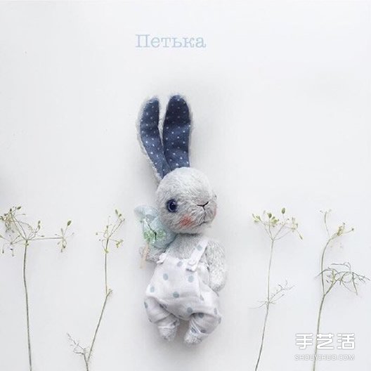 各种卖萌的手工布艺兔宝宝作品图片 -  www.shouyihuo.com