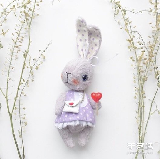 各种卖萌的手工布艺兔宝宝作品图片 -  www.shouyihuo.com