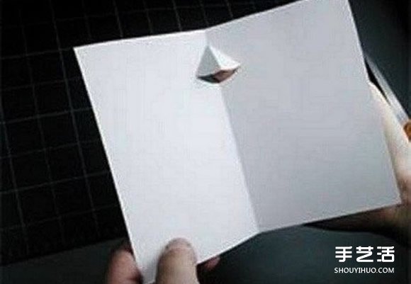 圣诞节立体圣诞树贺卡制作方法 详细图解步骤 -  www.shouyihuo.com