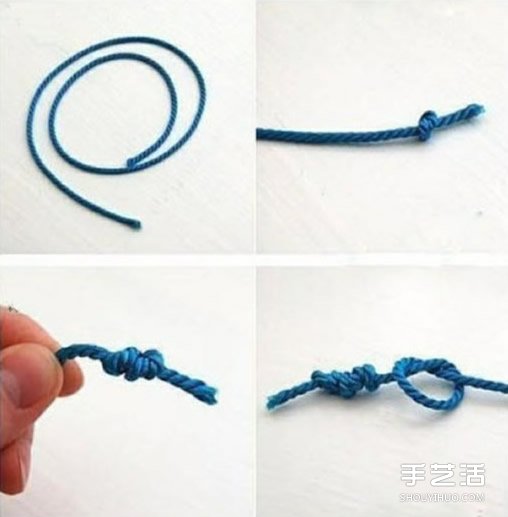 绳编花朵DIY详细图解 让你简单制作出漂亮发夹 -  www.shouyihuo.com