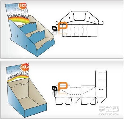 18种手工折纸包装纸盒的折法带打印图纸 -  www.shouyihuo.com