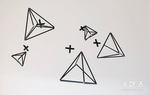 吸管挂饰手工DIY 立方体挂饰用吸管制作 -  www.shouyihuo.com