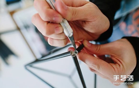 吸管挂饰手工DIY 立方体挂饰用吸管制作 -  www.shouyihuo.com