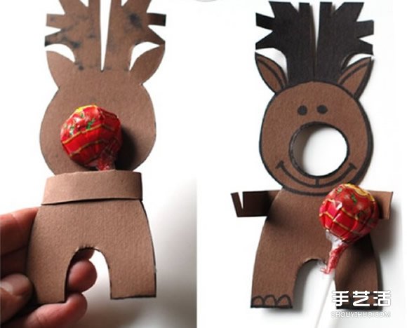 幼儿驯鹿手工制作教程 简单可站立驯鹿的做法 -  www.shouyihuo.com