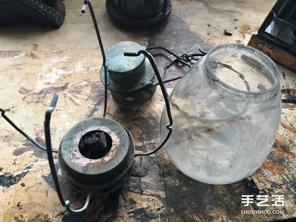 煤油灯改造成水族箱 当然也可以拿来种盆栽 -  www.shouyihuo.com