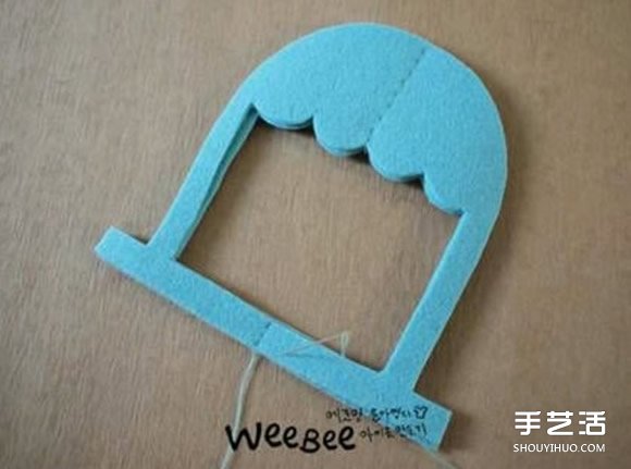 不织布鸟笼制作图解 手工布艺鸟笼挂饰DIY教程 -  www.shouyihuo.com