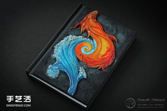 纯手工打造：带有图案的手工魔法书作品图片 -  www.shouyihuo.com