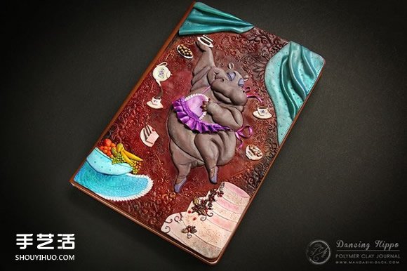 纯手工打造：带有图案的手工魔法书作品图片 -  www.shouyihuo.com