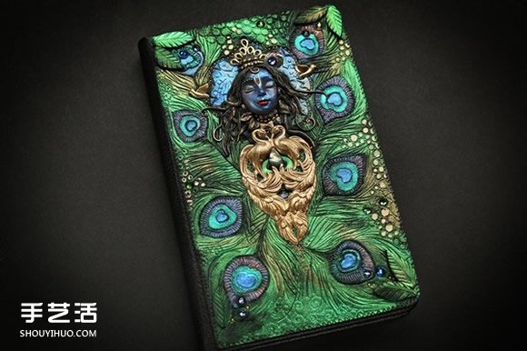 纯手工打造：带有图案的手工魔法书作品图片 -  www.shouyihuo.com