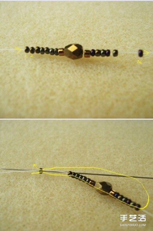 古典复古味道的串珠项链坠子和耳环DIY制作 -  www.shouyihuo.com