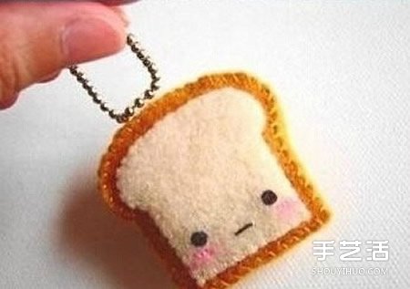 不织布小挂件手工制作 简单布艺挂饰DIY图解 -  www.shouyihuo.com