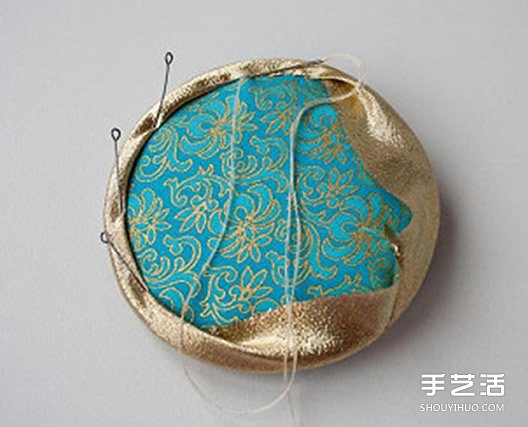 不织布挂件手工制作 圆形刺绣风挂饰DIY图解 -  www.shouyihuo.com
