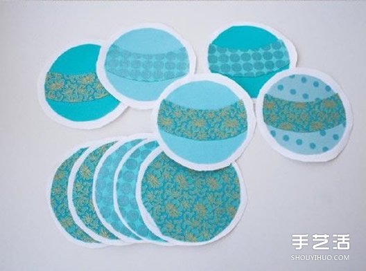 不织布挂件手工制作 圆形刺绣风挂饰DIY图解 -  www.shouyihuo.com