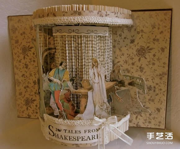 经典书籍上的雕塑作品 艺术般的立体纸雕图片 -  www.shouyihuo.com