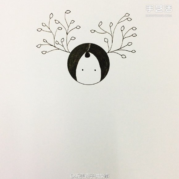 美丽女孩彩铅画的画法 彩色铅笔画女孩教程 - www.shouyihuo.com