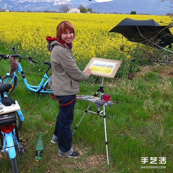 画家用水彩画取代相机 捕捉旅行的沿途美景 - www.shouyihuo.com