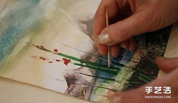 创意熨斗画的画法 把蜡笔融化后画出漂亮图案 -  www.shouyihuo.com