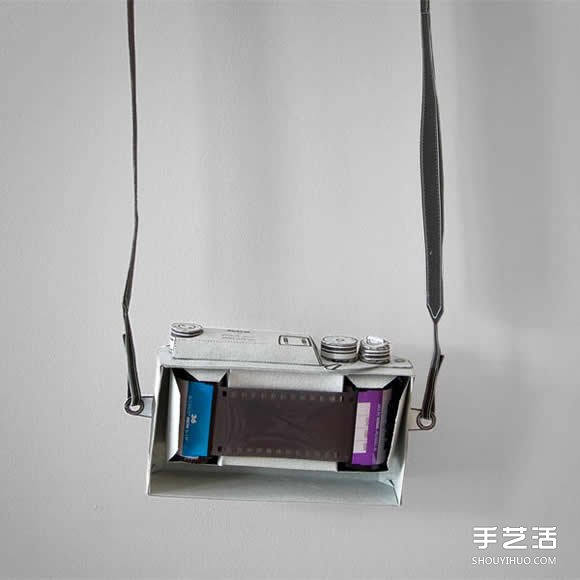 纸糊的莱卡相机模型 真的可以装底片拍照！ -  www.shouyihuo.com