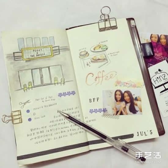 马来西亚女生做的旅行手账日记本 很有爱！ -  www.shouyihuo.com