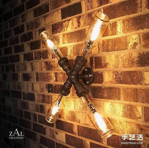 啤酒瓶废物利用DIY制作超有个性的玻璃灯具 -  www.shouyihuo.com