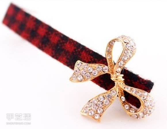 简单DIY蝴蝶结发夹步骤 蝴蝶结发夹手工制作 -  www.shouyihuo.com