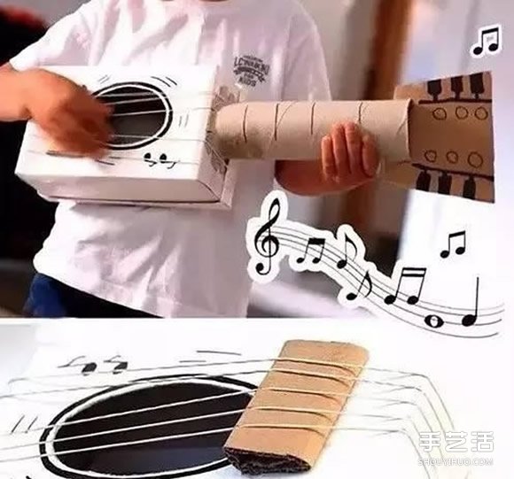 儿童纸箱手工制作图片 好玩的幼儿瓦楞纸DIY -  www.shouyihuo.com