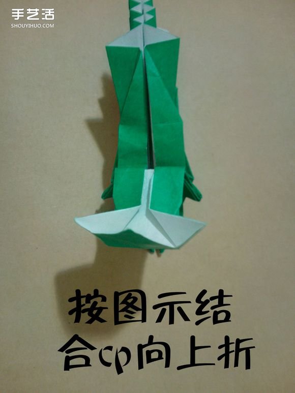 海绵宝宝痞老板折纸 超复杂痞老板的折法图解 -  www.shouyihuo.com